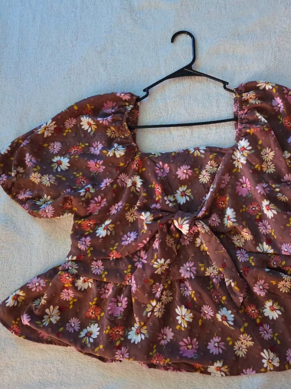 NWT Arula Floral Smocked Front Tie Top Size C / 3X ($60 MSRP)
